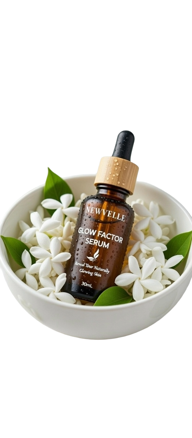 NEWVELLE Glow Factor Serum with niacinamide vitamin C and retinol for melanin-rich Black skin brightening and hyperpigmentation